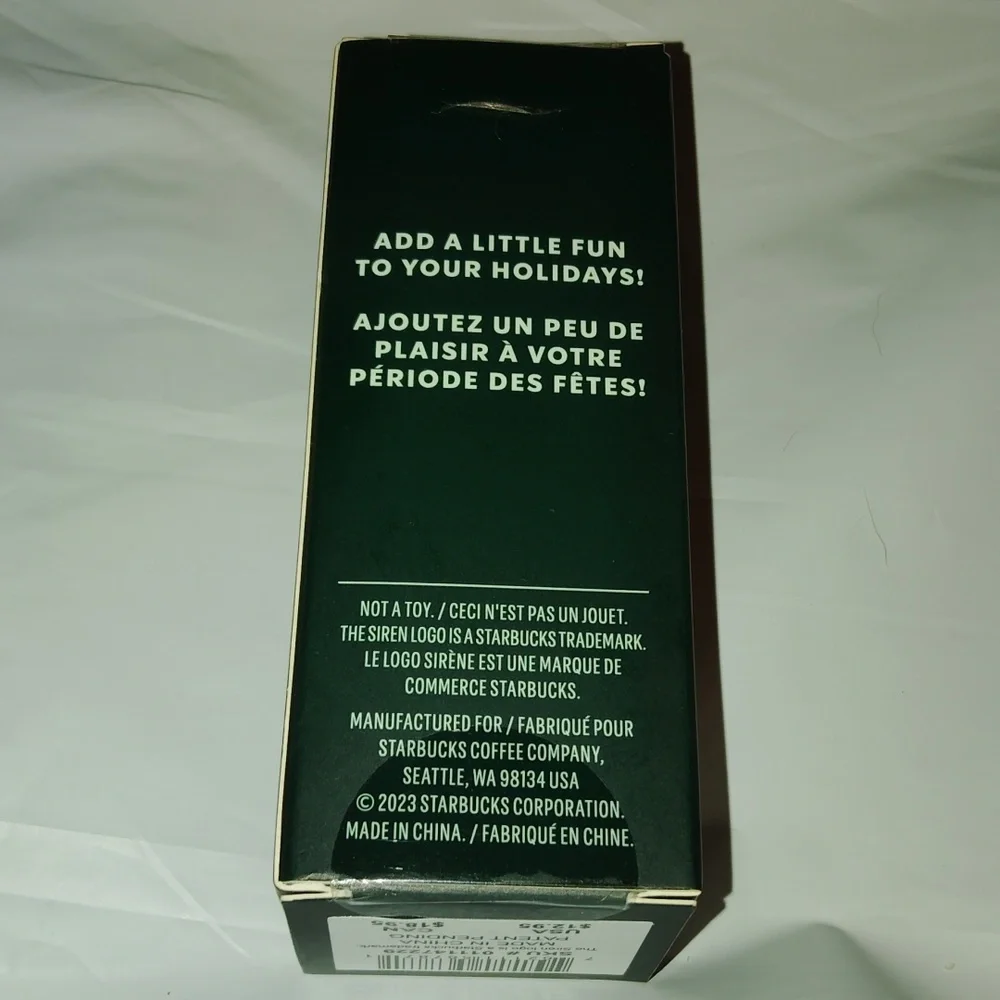 NWT Starbucks Red Cold Cup Ornament Keychain In Box Dated 2023 Box Never Opened